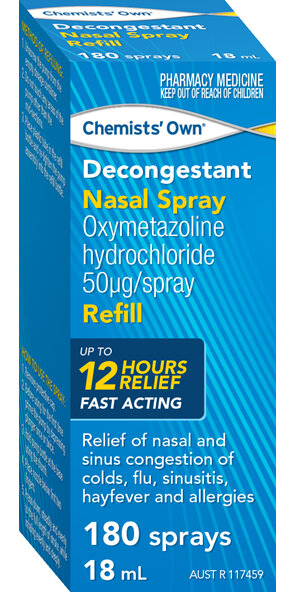 Chemists' Own Decongestant Nasal Spray Refill 18ml