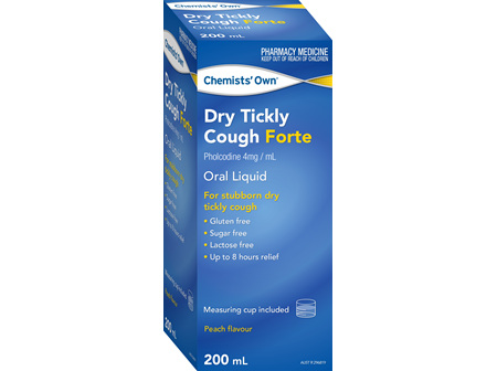 Chemists' Own Dry Cough Forte 200ml New