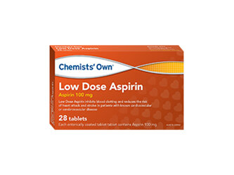 Chemists' Own Lowdose Aspirin Tab 100mg 84