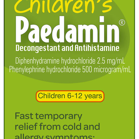 Children's Paedamin Decongestant and Antihistamine Oral Liquid 200mL
