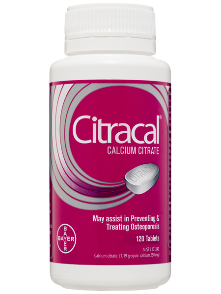 Citracal Calcium Citrate Tablets 120 pack