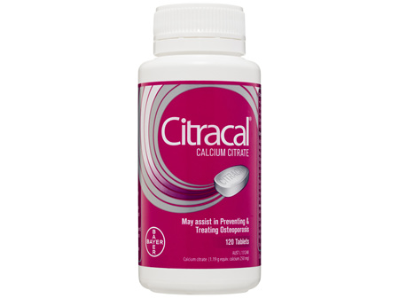 Citracal Calcium Citrate Tablets 120 pack