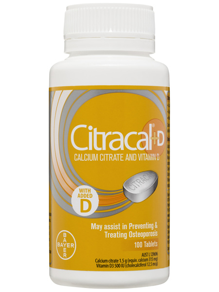 Citracal +D Calcium Citrate and Vitamin D Tablets 100 pack