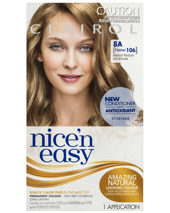 Clairol Nice 'N Easy 8A Natural Medium Ash Blonde