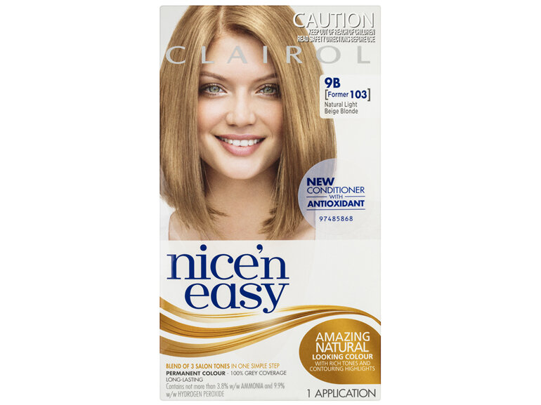 Clairol Nice 'N Easy 9B Natural Light Beige Blonde