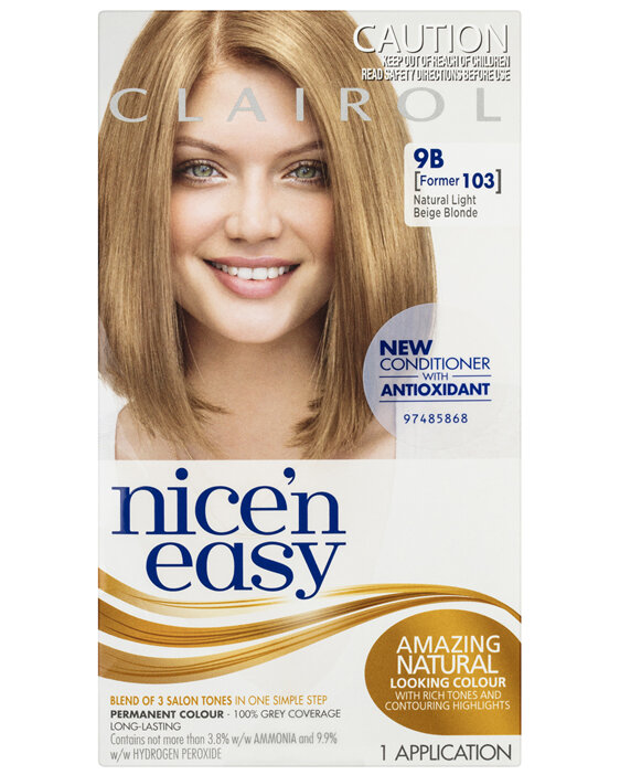 Clairol Nice 'N Easy 9B Natural Light Beige Blonde