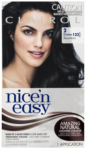 Clairol Nice 'N Easy Permanent Colour 2 Natural Black
