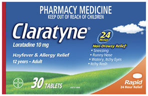 Claratyne Antihistamine Hayfever & Allergy Relief Tablets 30 pack