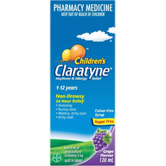 CLARATYNE Child Syrup Grape 120ml