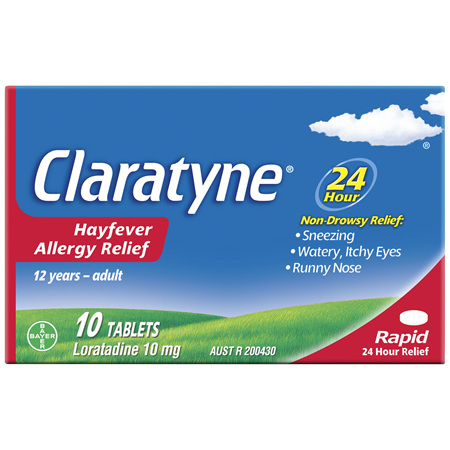 Claratyne Hayfever & Allergy Relief Antihistamine Tablets 10 pack