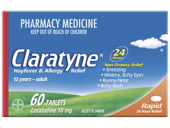 Claratyne Hayfever & Allergy Relief Antihistamine Tablets 60 pack