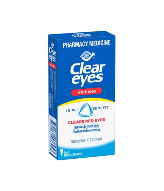 Clear Eyes Redness eye drops 15ml - Smiths pharmacy - nz - online