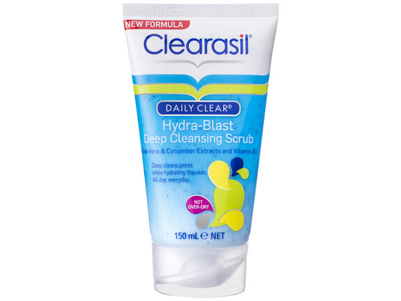 Clearasil Daily Clear Hydra-Blast Deep Cleansing Scrub Pore Cleanse Exfoliation 150ml