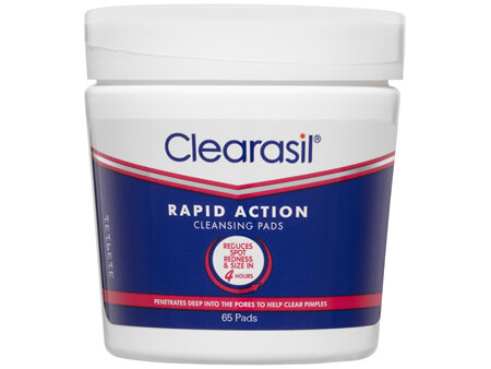 Clearasil Rapid Action Cleansing Pads 65 Pack