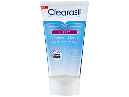 Clearasil Ultra Pimples & Marks Face Wash and Mask Reduce Pimples 150ml