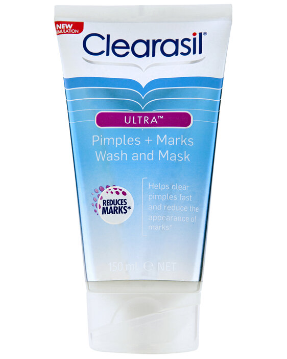 Clearasil Ultra Pimples & Marks Face Wash and Mask Reduce Pimples 150ml