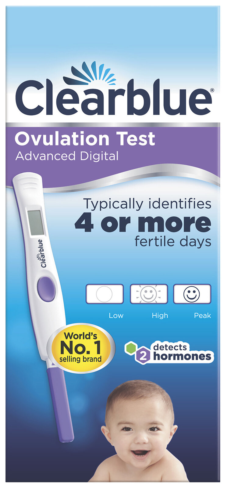 Clearblue Advanced Digital Ovulation Test, 10 Tests - Davey Street Discount  Pharmacy
