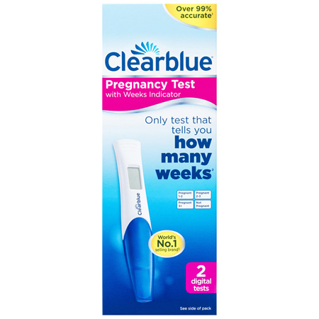 Clearblue Digital Pregnancy Test, Weeks Indicator, 2 Tests