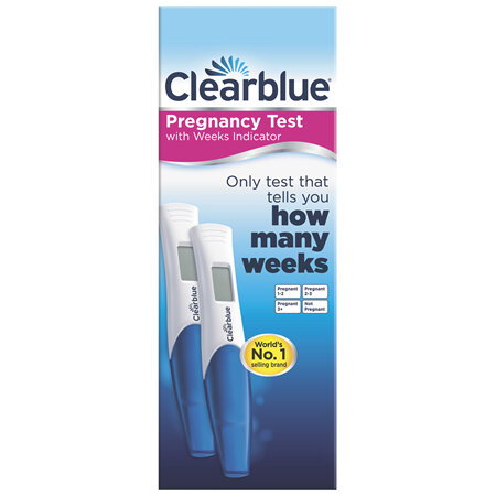 Clearblue Digital Pregnancy Test, Weeks Indicator, 2 Tests