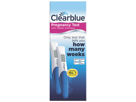 Clearblue Digital Pregnancy Test, Weeks Indicator, 2 Tests