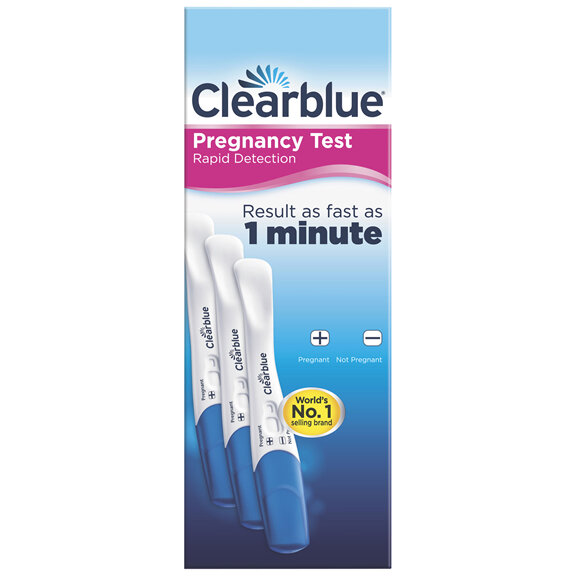 Clearblue Pregnancy Test, Rapid Detection, 3 Tests