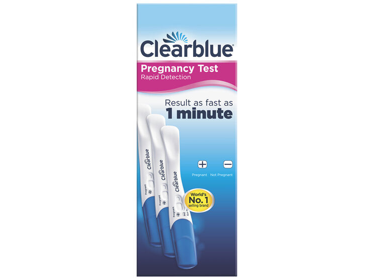 Clearblue Pregnancy Test, Rapid Detection, 3 Tests - Moorebank Day & Night Pharmacy