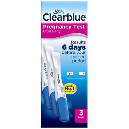 Clearblue Pregnancy Test, Ultra Early, 3 Tests