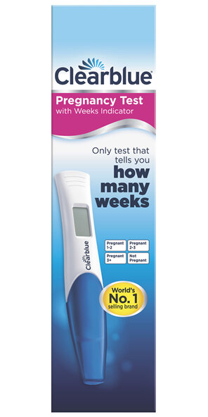 Clearblue Pregnancy Test with Weeks Indicator, Kit Of 1 digital Test