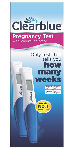 Clearblue Pregnancy Test with Weeks Indicator, Kit Of 2 Digital Test
