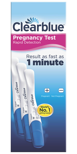Clearblue Rapid Detection Pregnancy Test, Kit of 3 Test