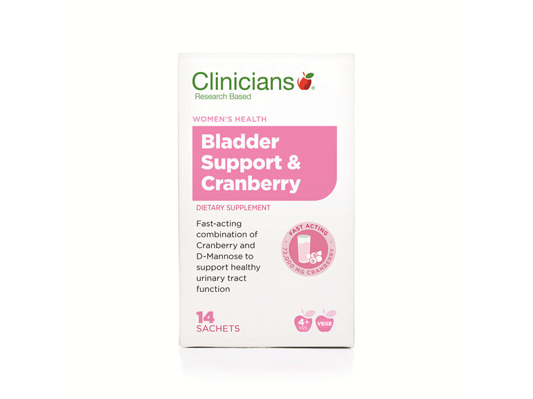 Clinicians Bladder Support & Cranberry Sachets 14's