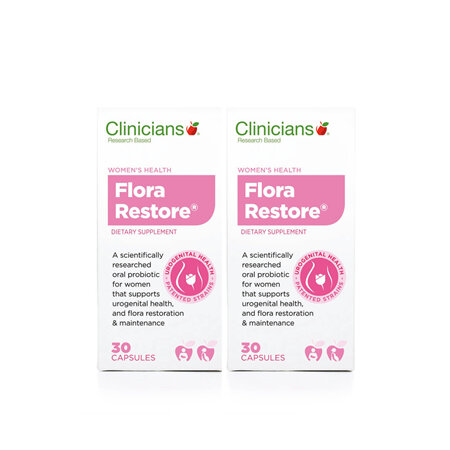 CLINICIANS Flora Restore 30caps 2pk