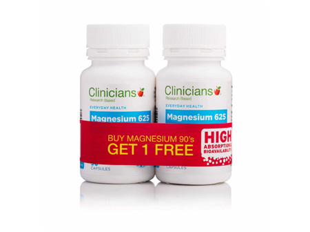 Clinicians Magnesium 90 Capsules (Buy 1 Get 1 FREE)