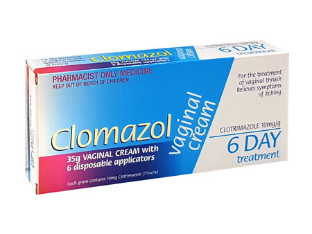 Clomazol 1% Vaginal Cream 35g Tube with 6 Applicators (Pharmacist Only)
