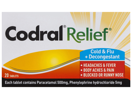 Codral Cold & Flu 20 Tablets