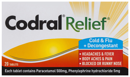 Codral Cold & Flu 20 Tablets