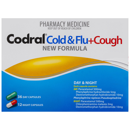 Codral Cold & Flu+Cough - 48 Caps