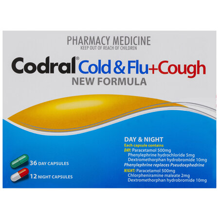 Codral Cold & Flu+Cough - 48 Caps