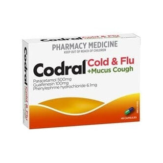 CODRAL Cold&Flu +Mucus Cough Cap 48s