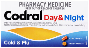 Codral Day & Night Cold & Flu Tablets 24 Pack