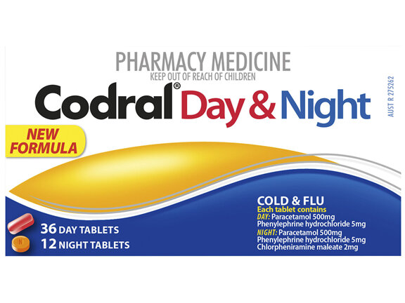 Codral Day & Night Cold & Flu Tablets 48 Pack