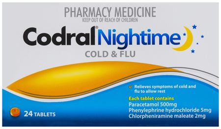 Codral Night Cold & Flu 24 Tablets