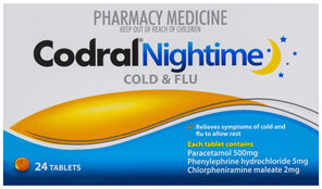 Codral Night Cold & Flu Tablets 24 Pack