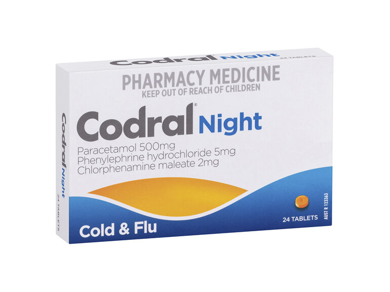 Codral Night Cold & Flu Tablets 24s