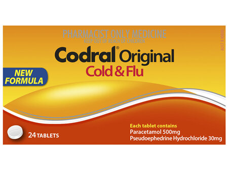 Codral Original Cold & Flu 24 Tablets NZ PSE