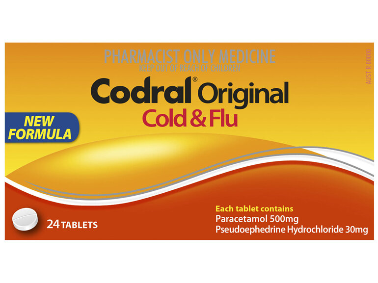 Codral Original Cold & Flu Tablets 24 Pack NZ PSE C3