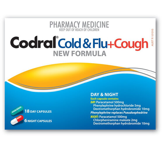Codral Pe Cold & Flu Tablets Plus Cough Day/Night 24