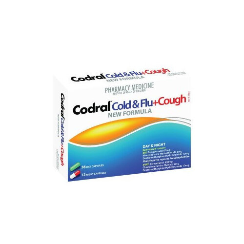Codral Pe Cold & Flu Tablets Plus Cough Day/Night 48