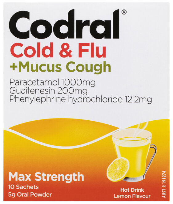 CODRAL Relief Max Strength 6 Signs Hot Drink 10 Sachets