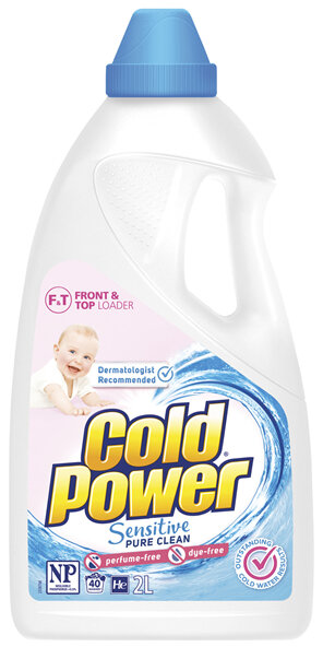 Cold Power Sensitive Pure Clean, Liquid Laundry Detergent, 2L